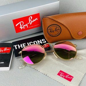 Ray-Ban Suitable For Men And Women Copper LFash Sunglasses Fashion Pink LF12